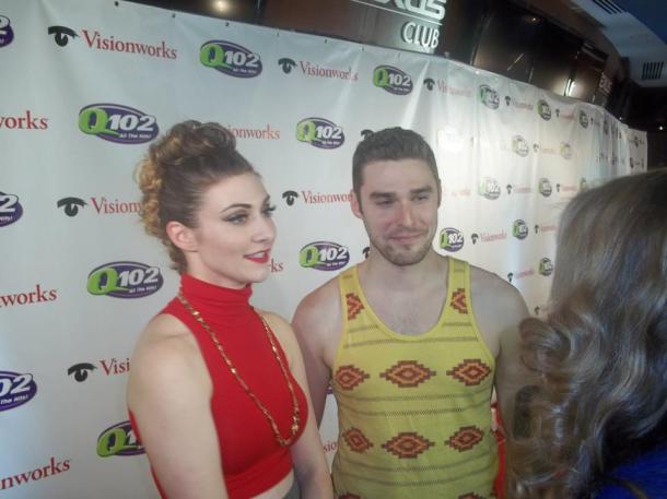 Karmin on the red carpet at the Q102 Jingle Ball at the Wells Fargo Center, Philadelphia, PA December 5, 2012