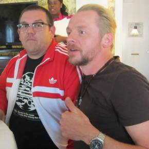 Simon Pegg and Nick Frost – Hoisting Some Pints at The World’s&nbsp;End