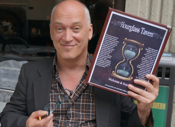 Donnie Kehr discussing his role in "Jersey Boys" at The Hourglass Tavern in New York City.  Photo copyright 2014 Brad Balfour.