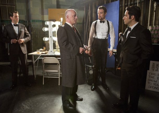 Donnie Kehr, John Lloyd Young, Erich Bergen and Michael Lomenda in "Jersey Boys."
