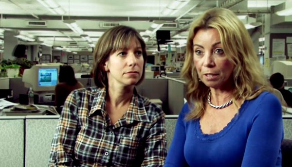 Wendy Ruderman and Barbara Laker in "Black & White and Dead All Over."