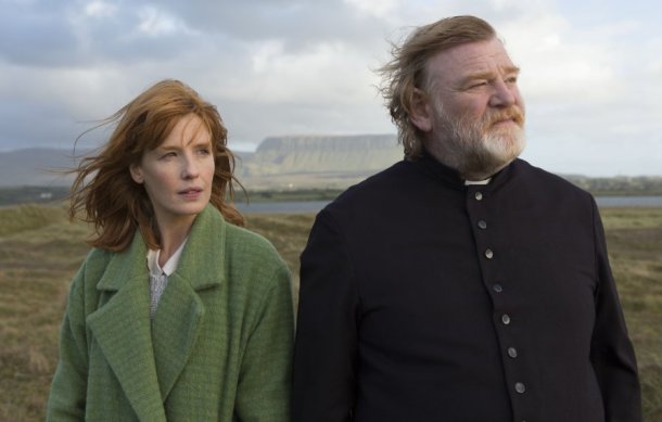Kelly Reilly and Brendan Gleeson star in "Calvary."