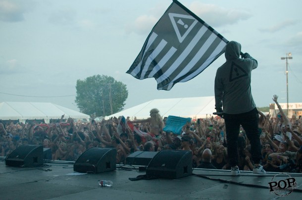 Flosstradamus at Mad Decent Block Party at Festival Pier at Penn's Landing in Philadelphia, PA, August 8, 2014.  Photo copyright 2014 Vin Manta.