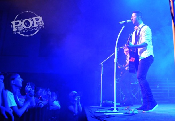 Alejandro Manzano of Boyce Avenue playing at The Union Transfer in Philadelphia.  Photo copyright 2014 Deborah Wagner.