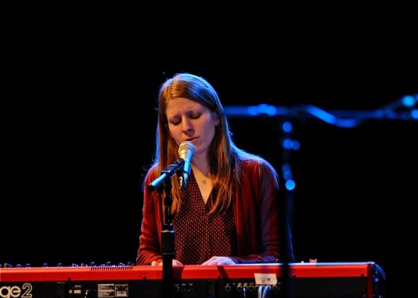 Marketa Irglova in concert at World Cafe Live in Philadelphia.  Photo copyright 2014 Jim Rinaldi.