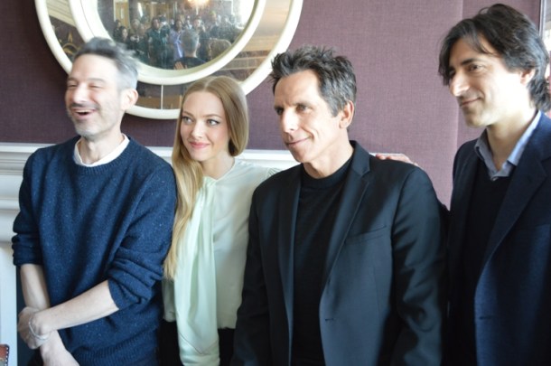 Adam Horovitz, Amanda Seyfried, Ben Stiller & Noah Baumbach at the NY Press Day for "While We're Young."
