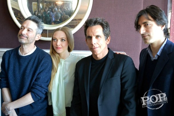 Adam Horovitz, Amanda Seyfried, Ben Stiller & Noah Baumbach at the NY Press Day for "While We're Young."