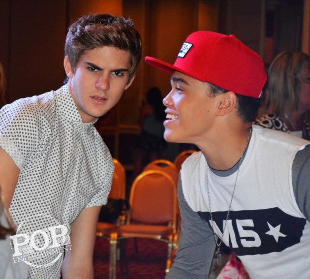 Cole Pendery and Dana Vaughns of IM5. Photo copyright 2014 PopEntertainment.com.