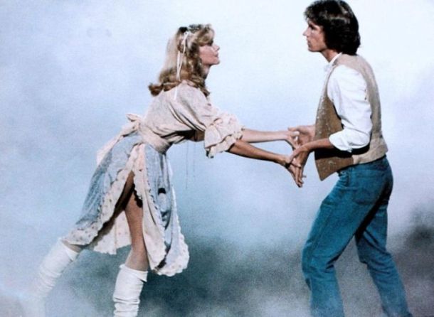 Olivia Newton-John and Michael Beck in 