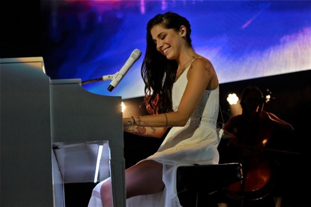 Christina Perri at the Mann Center for the Performing Arts - July 11, 2015. Photo copyright 2015 Jim Rinaldi.