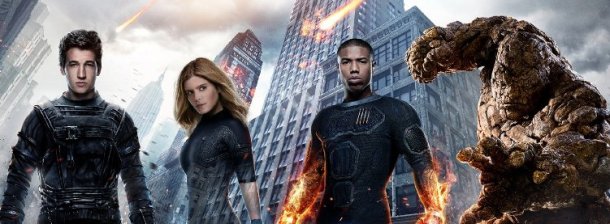 Miles Teller, Kate Mara, Michael B. Jordan and Jamie Bell in Fantastic Four.