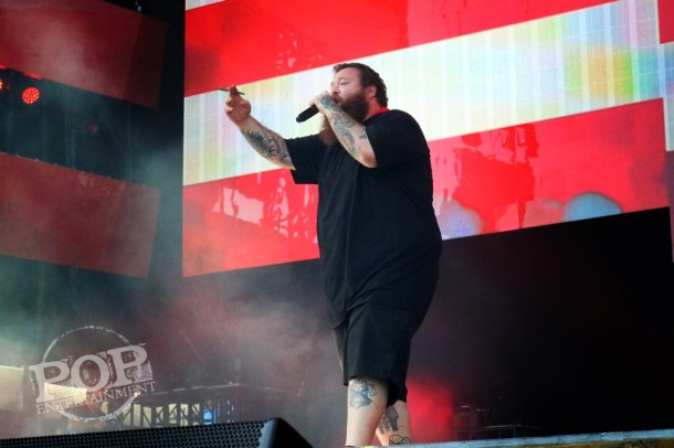 Action Bronson at Made in America Festival on the Benjamin Franklin Parkway in Philadelphia, PA September 5 & 6, 2015.  Photo copyright ©2015 Shana Bergmann.