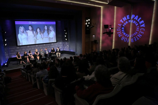 New York, NY -  - 10/11/15 - PaleyFest NY Presents - "PRETTY LITTLE LIARS". The panel was attended by Lucy Hale, Ashley Benson, Troian Bellisario, Sasha Pieterse, I. Marlene King, Oliver Goldstick, Joe Dougherty, and moderated by Andy Swift, Senior Entertainment Editor of TVLine.com.