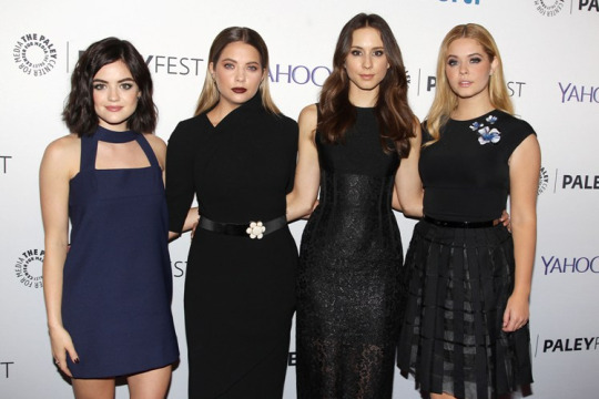 Lucy Hale, Ashley Benson, Troian Bellisario and Sasha Pieterse at The Paley Center for Media’s 3rd annual PaleyFest NY held a special event with the cast and creative team of ABC Family’s Pretty Little Liars at The Paley Center for Media in New York City on October 11, 2015.