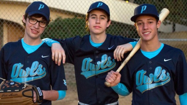 Cameron Dallas, Joey Bragg and Nash Grier in "The Outfield." 