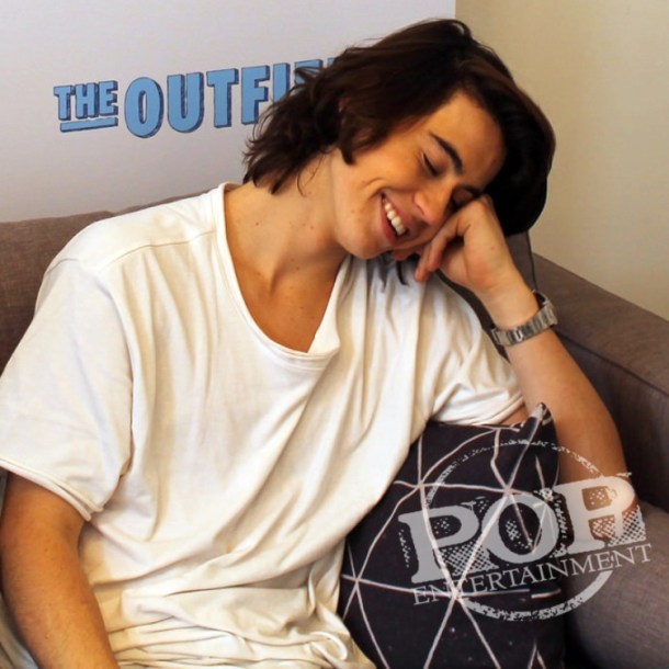 Nash Grier at the New York press day for "The Outfield." Photo by Caitlyn Lange.