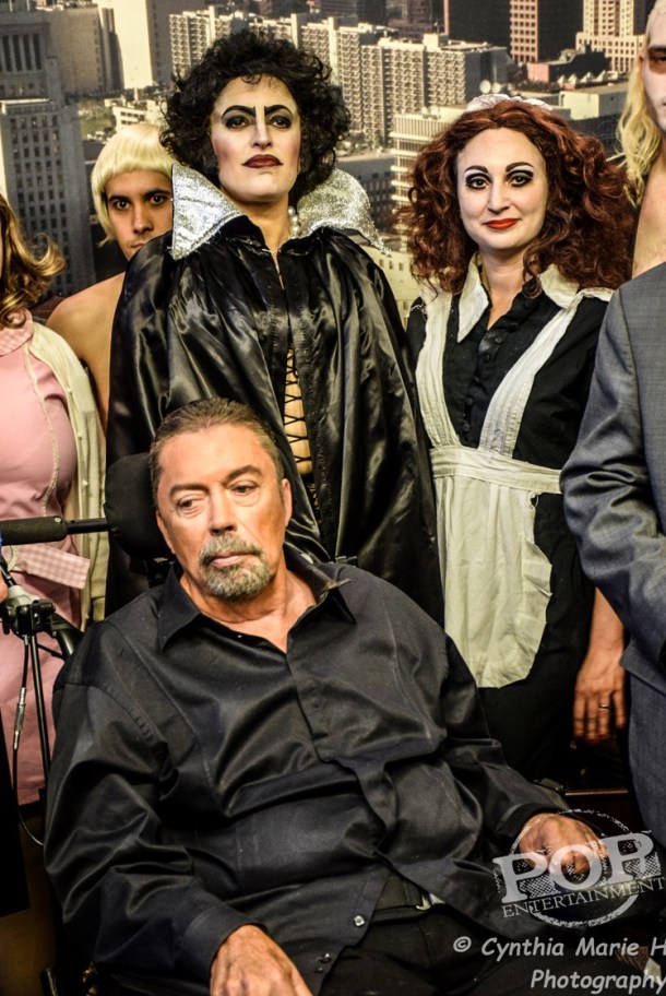 Tim Curry and Sins O'The Flesh at the Los Angeles celebration of the 40th Anniversary of "The Rocky Horror Picture Show." Photo by Cynthia Marie H.