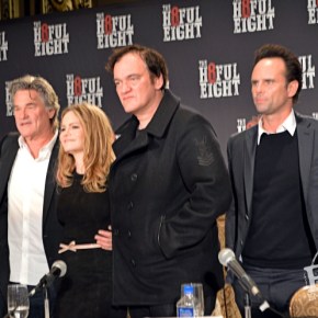 Quentin Tarantino, Kurt Russell, Jennifer Jason Leigh, Walton Goggins, Bruce Dern, Demián Bichir, Tim Roth and Michael Madsen – Holed Up With The Hateful&nbsp;Eight