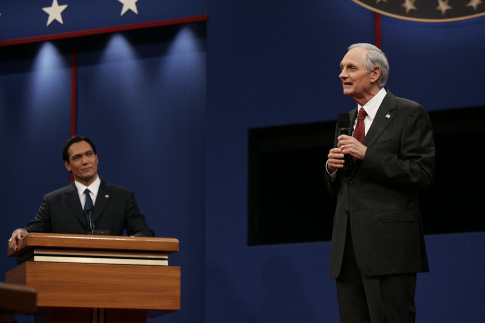 Jimmy Smits and Alan Alda in "The West Wing."