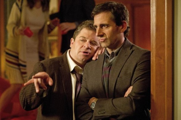 Patton Oswalt and Steve Carell star in SEEKING A FRIEND AT THE END OF THE WORLD.