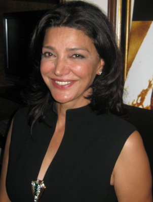 Shohreh Aghdashloo at the New York press day for "The Stoning of Soraya M."