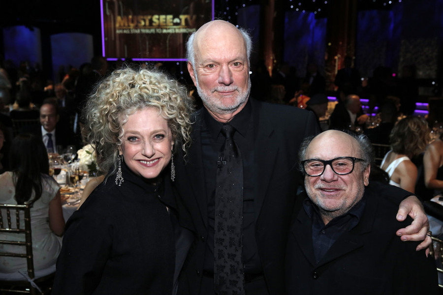 MUST SEE TV: AN ALL-STAR TRIBUTE TO JAMES BURROWS -- Pictured: (l-r) Carol Kane, James Burrows, Danny DeVito -- (Photo by: Chris Haston/NBC)