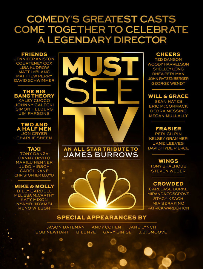 MUST SEE TV: AN ALL STAR TRIBUTE TO JAMES BURROWS -- Pictured: "Must See TV: An All Star Tribute to James Burrows" Key Art -- (Photo by: NBCUniversal)