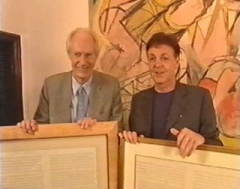 Sir George Martin and Paul McCartney