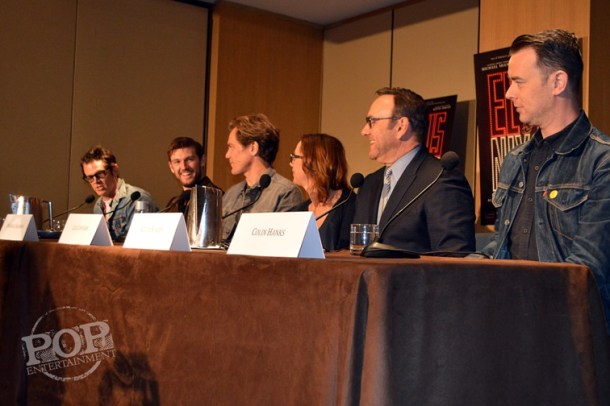 Johnny Knoxville, Alex Pettyfer, Michael Shannon, Liza Johnson, Kevin Spacey and Colin Hanks at the New York Press Conference for "Elvis & Nixon" at the Conrad New York April 18, 2016. Photo copyright 2016 Jay S. Jacobs.