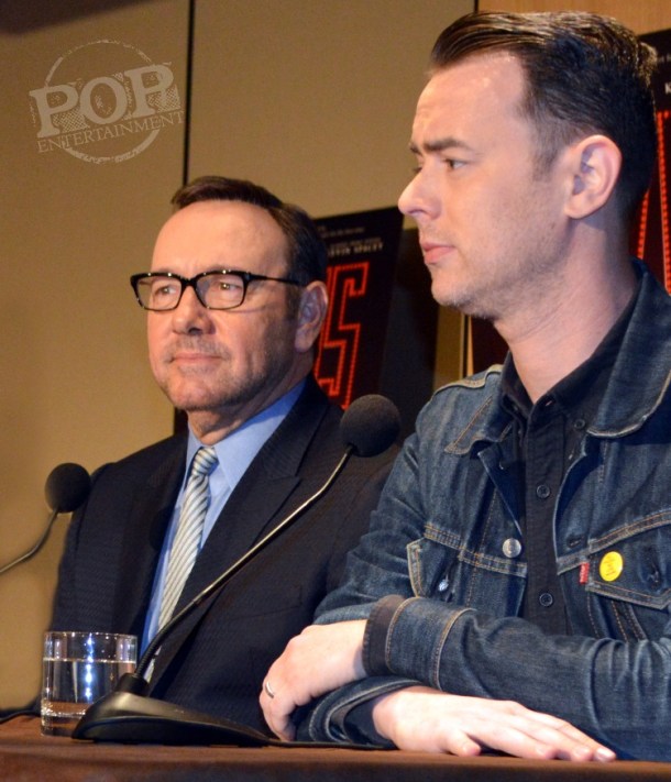 Kevin Spacey and Colin Hanks at the New York Press Conference for "Elvis & Nixon" at the Conrad New York April 18, 2016. Photo copyright 2016 Jay S. Jacobs.
