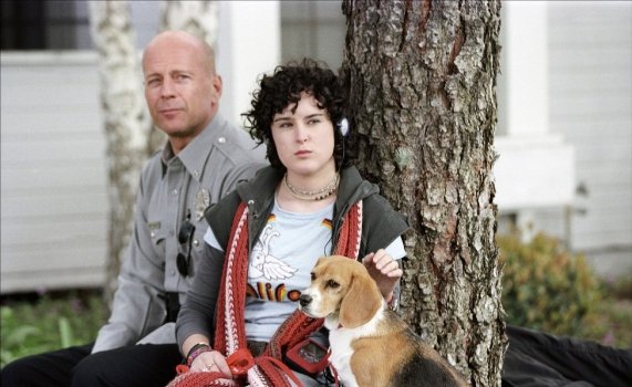 Bruce and Rumer Willis in Hostage.