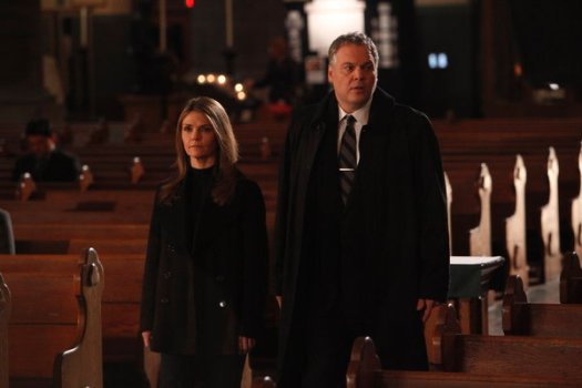 Vincent D'Onofrio and Kathryn Erbe in "Law & Order: Criminal Intent."