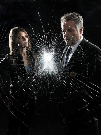 LAW & ORDER: CRIMINAL INTENT -- Season: 10 -- Pictured: (l-r) Kathryn Erbe as Detective Alexandra Eames, Vincent D'Onofrio as Detective Robert Goren -- Photo by: Marco Grob/USA Network