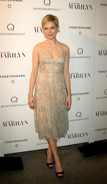 November 13, 2011 Michelle Williams attend the Quintessentially and Forevermark host of the NY premiere of the Weinstein Company's My Week with Marilyn at the Paris Theater in New York City.Credit:Roger Wong