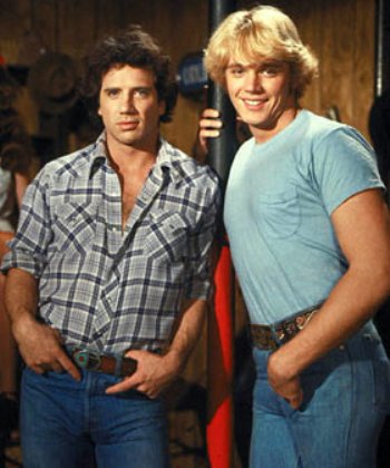 Tom Wopat and John Schneider in "The Dukes of Hazzard."