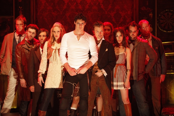 Benjamin Walker and the cast of "Bloody Bloody Andrew Jackson."