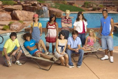Chris Warren, Jr. and the cast of "High School Musical 2."