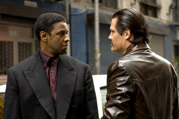 Denzel Washington and James Brolin in American Gangster