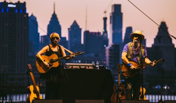 Shawn Colvin & Steve Earle – WXPN XPoNential Music Festival - Wiggins Waterfront Park & Marina – Camden, NJ – July 23, 2016 - Photo by Chris Sikich © 2016