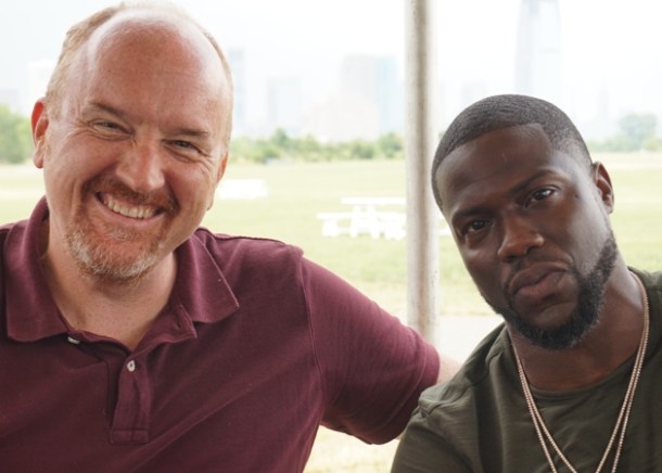 Louis CK & Kevin Hart at the press day for "The Secret Life of Pets."