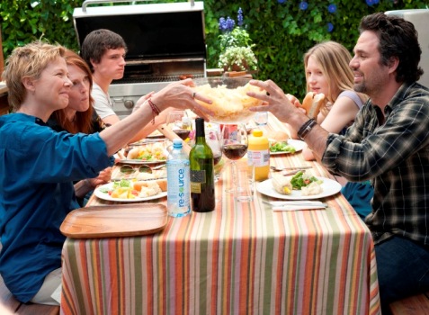 Annette Bening, Julianne Moore, Josh Hutcherson, Mia Wasikowska and Mark Ruffalo in "The Kids Are All Right."