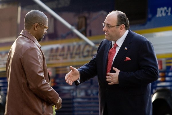 Denzel Washington and James Gandolfini in "The Taking of Pelham 1-2-3."