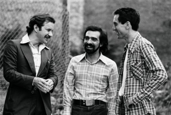 Paul Schrader, Martin Scorsese and Robert De Niro making "Taxi Driver."
