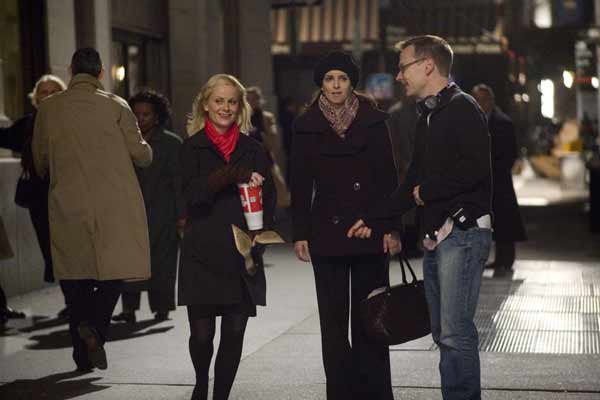 Amy Poehler. Tina Fey and Michael McCullers making "Baby Mama."