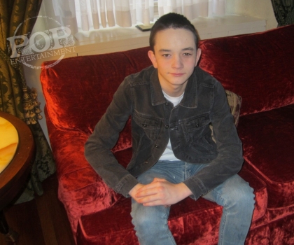 Lewis MacDougall at the New York press day for "A Monster Calls."