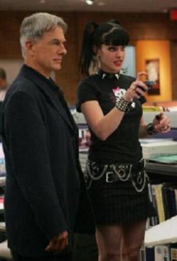Mark Harmon and Pauley Perrette in "NCIS."
