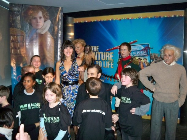 Mizuo Peck and kids at the Night at a Wax Museum on December 1, 2009 at Madame Tussaud's Wax Museum.