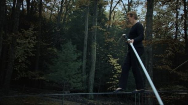 Philippe Petit in "Man on Wire."