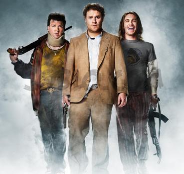 Danny McBride, Seth Rogen and James Franco in "Pineapple Express."