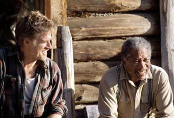 Robert Redford and Morgan Freeman in "An Unfinished Life."